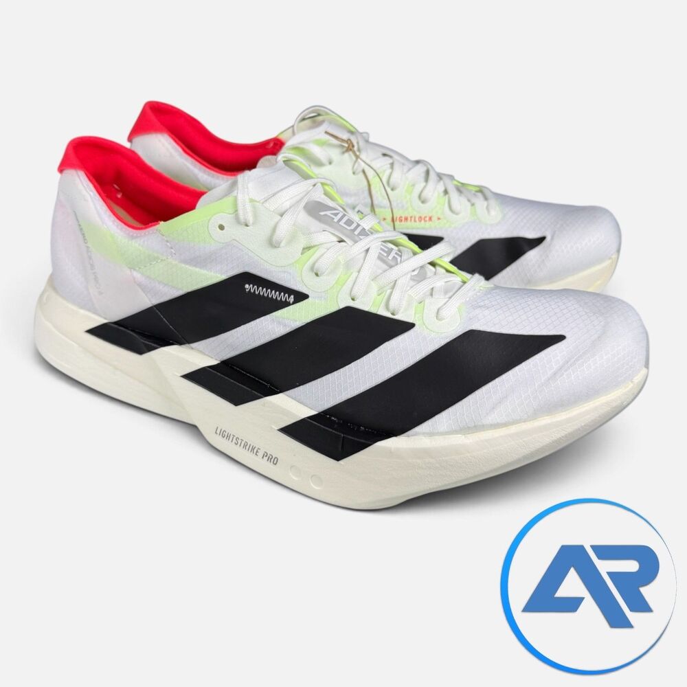 Adidas Adizero Adios Pro 4 White Black Women's Size 10.5/Men's Size 9.5 JR1163